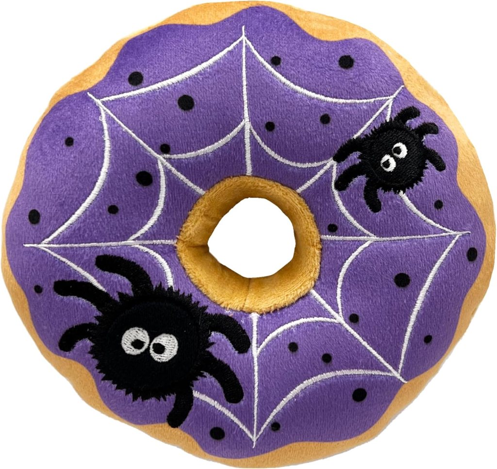 Huxley & Kent for Dogs,  Spiderweb Donut Dog Toy, Spooky Halloween Dog Toys