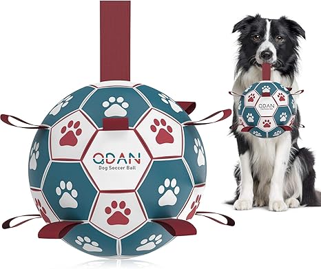 Dog Soccer Ball with Straps