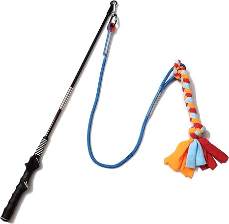 Interactive Flirt Pole Dog Toy, 11 Best Dog Toys for High-Energy Dogs