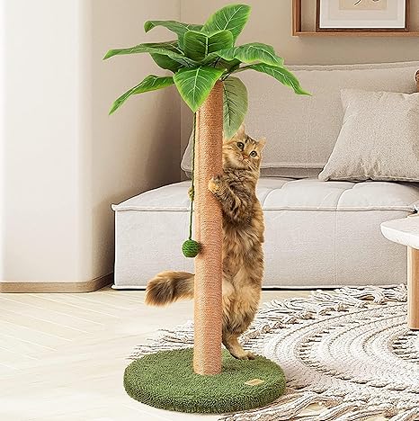 Meowoou 33” Tall Cat Scratching Post, Best Cat Scratchers