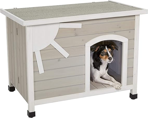 MidWest Homes for Pets Eilio Folding Outdoor Wood Dog House, Best Dog Houses