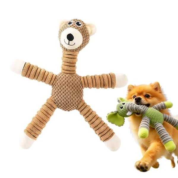 AHOR pineapple velvet plush squeaky dog toy, one of the best dog toys for aggressive chewers