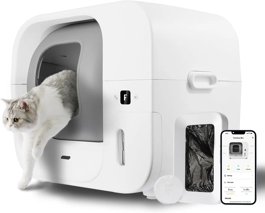 Furbulous Self Cleaning and Packing Litter Box