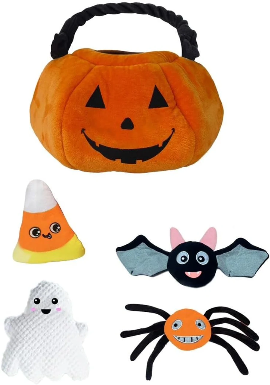 Glow Pups Halloween Hide and Seek Jack O Lantern Dog Toy