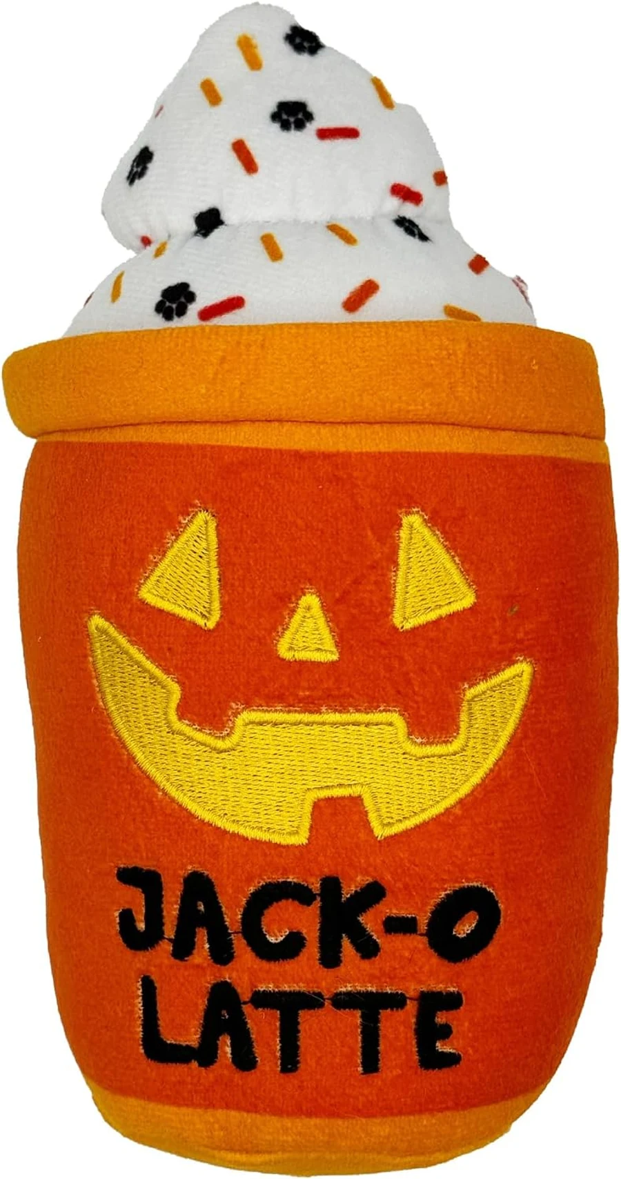 Huxley and Kent Jack-O-Latte Power Plush Squeaky Halloween Dog Toy