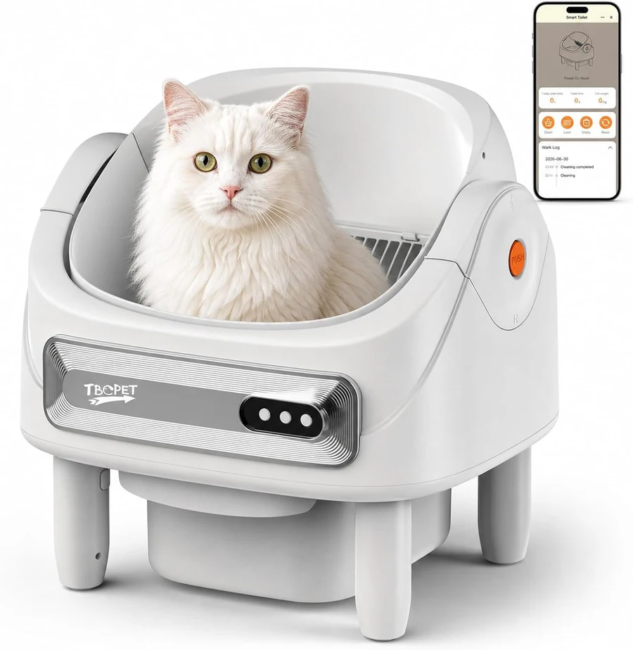 TBC PET Open-Top Automatic Cat Litter Box