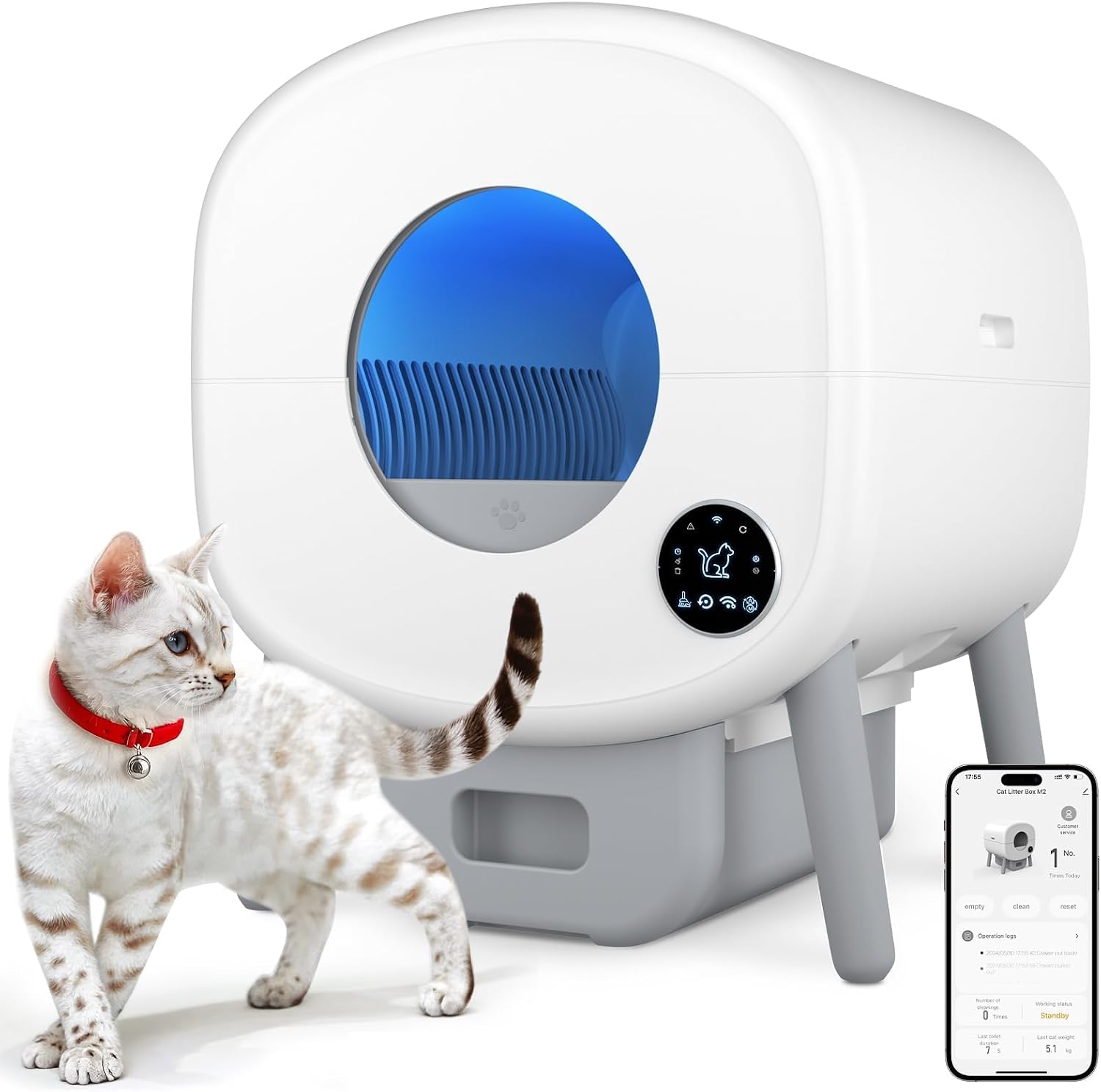 Cumrige automatic litter box 95L