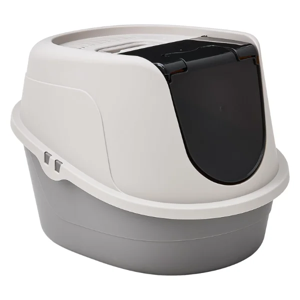 Amazon Basics No-Mess Hooded Litter Box with Swinging Door