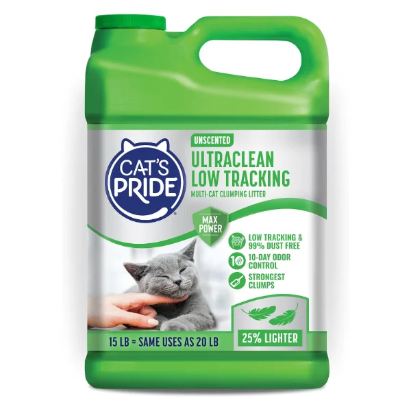 Cat's Pride UltraClean Low Tracking Unscented Litter (15 lb)
