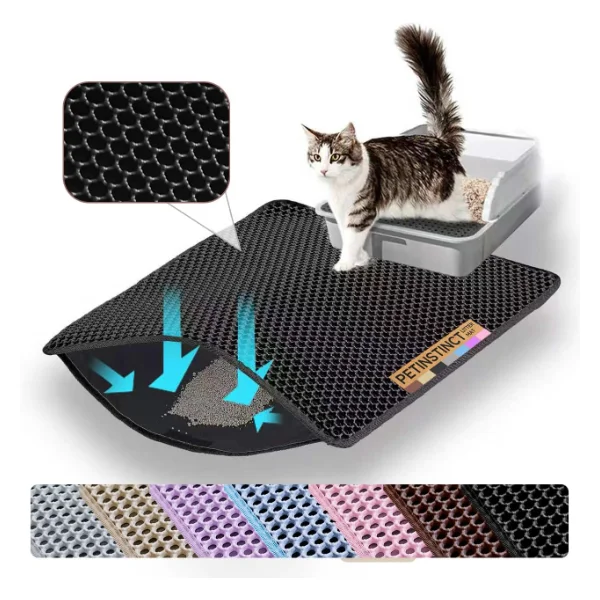 Double Layer Honeycomb Cat Litter Mat
