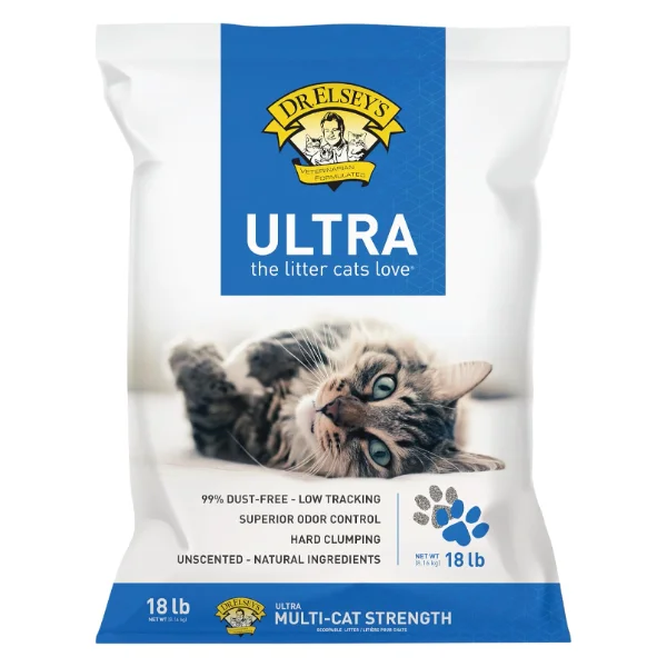 Dr. Elsey's Ultra Unscented Clumping Clay Litter (18 lb)