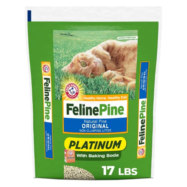 Feline Pine Platinum Non-Clumping Pine Litter (17 lb)