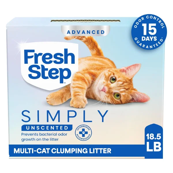 Fresh Step Advanced Simply Unscented Multi-Cat Clumping Litter (18.5 lb)