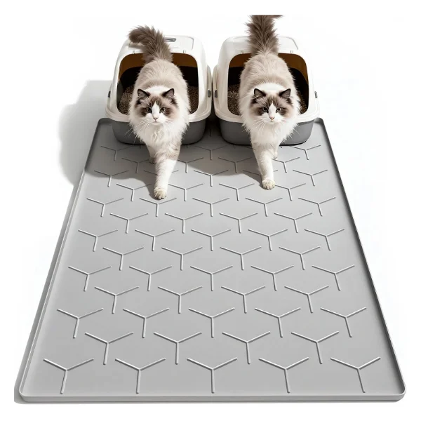 Large Silicone Cat Litter Mat (40 x 28 in)