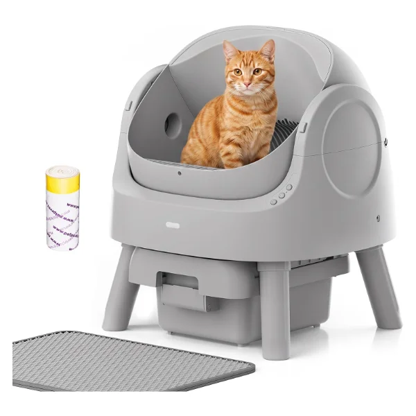 Mimfam open-top self-cleaning litter box