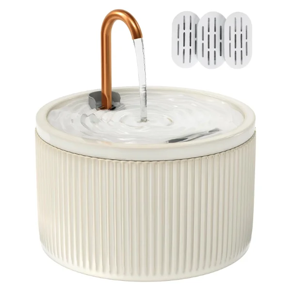 MISFANS ceramic cat water fountain