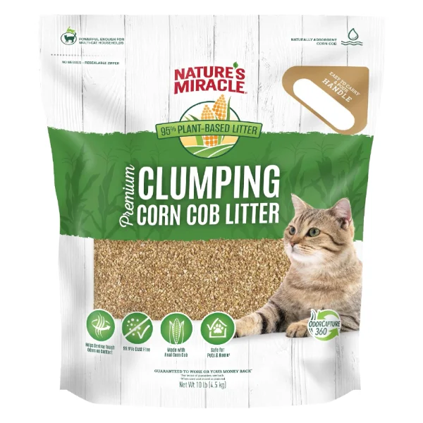 Nature's Miracle Premium Clumping Corn Cob Litter (10 lb)