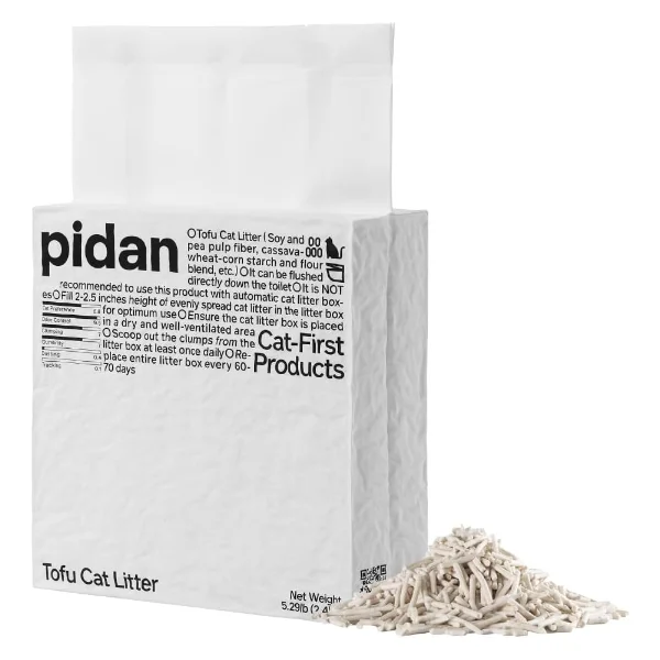 pidan Tofu Cat Litter, Clumping and Flushable