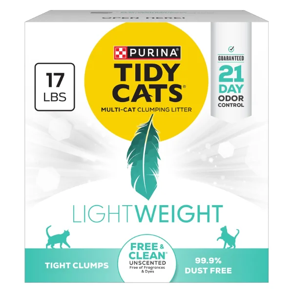 Purina Tidy Cats Low Dust LightWeight Free & Clean Unscented Litter