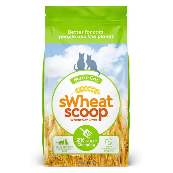sWheat Scoop Natural Wheat Multi-Cat Litter